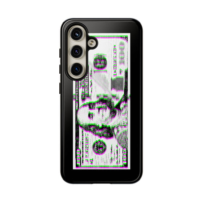 100 Dollars Bill - Green/Magenta Glitch - Phone Case