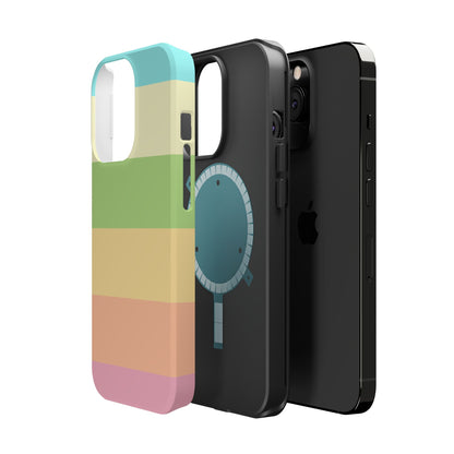 Pastel Stripes - Magnetic Phone Cover