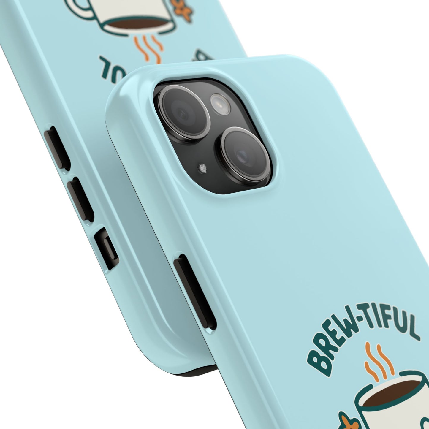 Brew-tiful Mornings Start Here - Phone Case