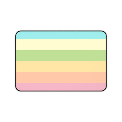 Pastel Stripes - Desk Mat