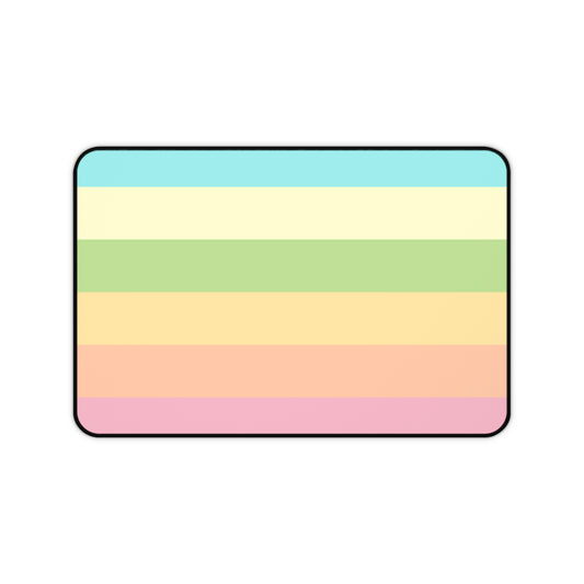 Pastel Stripes - Desk Mat