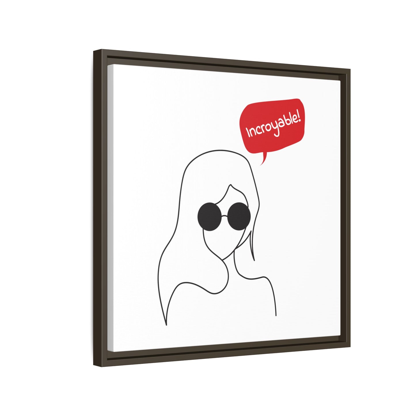 Incroyable Chic Girl - Framed Canvas