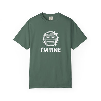 I’m Fine Glitched Smiley - T-Shirt