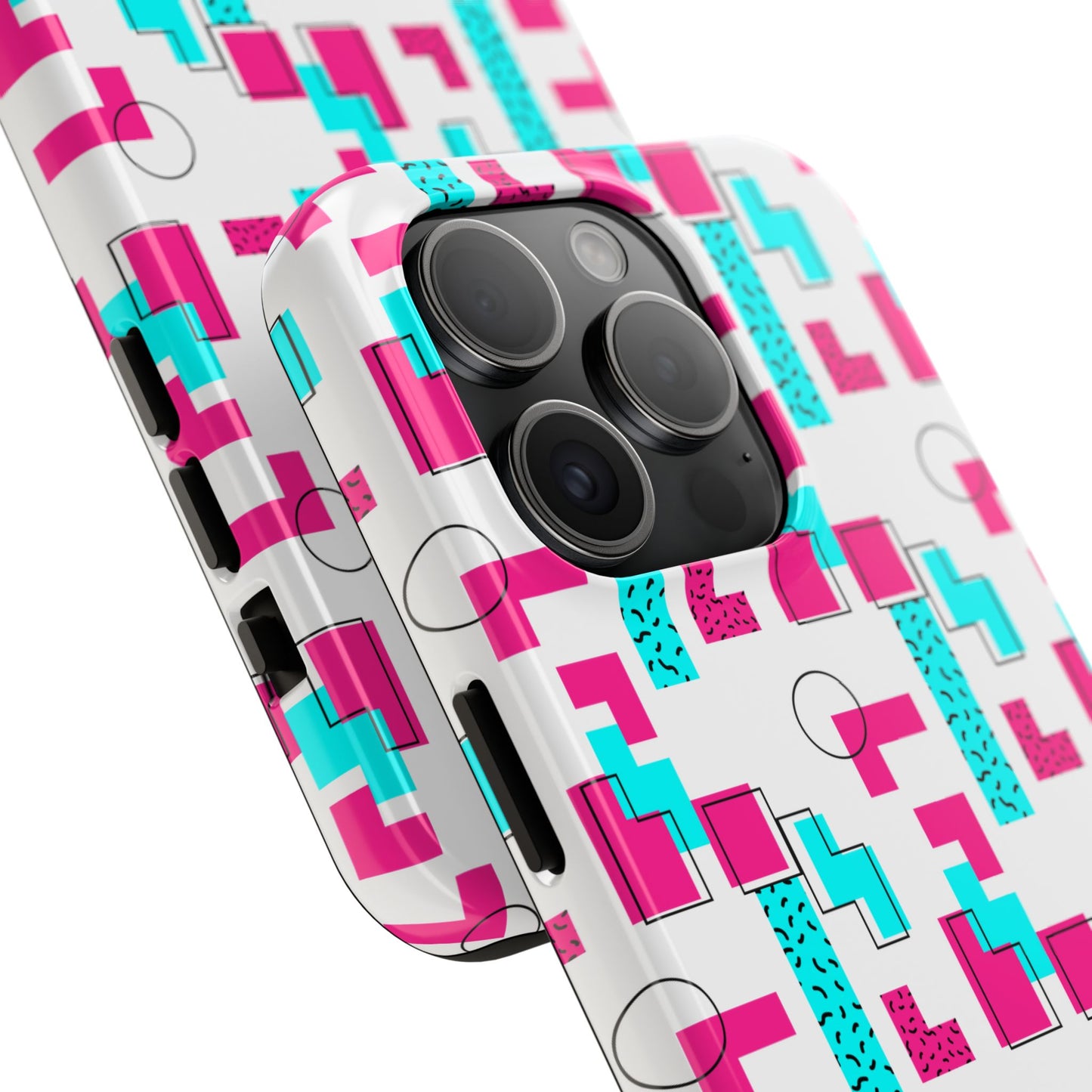 Retro Geometric Vibes - Phone Case
