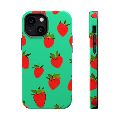 Strawberry Pattern - Magnetic Phone Case