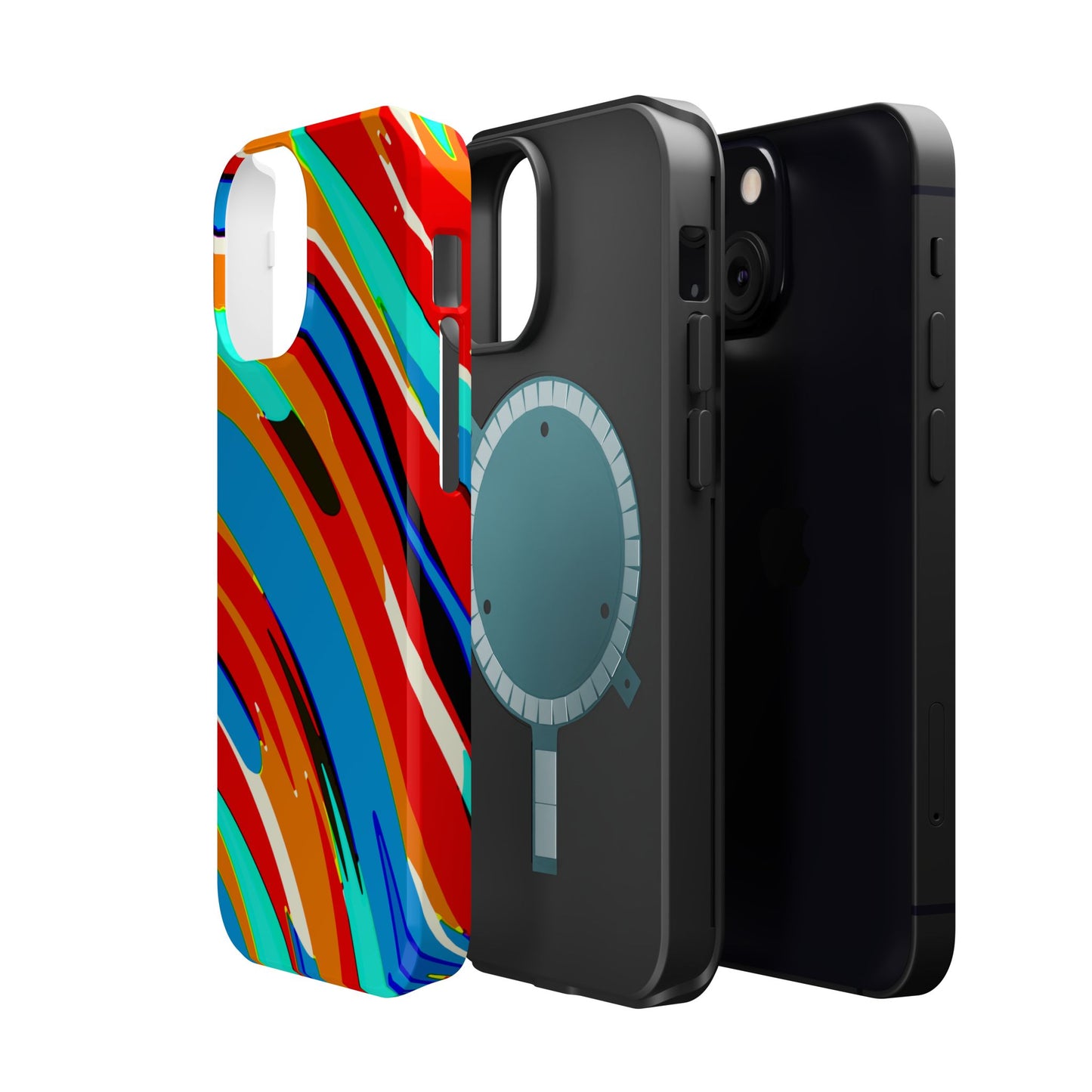 Abstract Rainbow Swirl Arc - Magnetic Phone Case