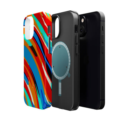 Abstract Rainbow Swirl Arc - Magnetic Phone Case