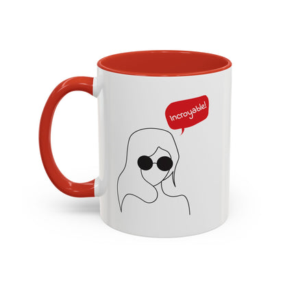 Incroyable Chic Girl - Color Accent Mug