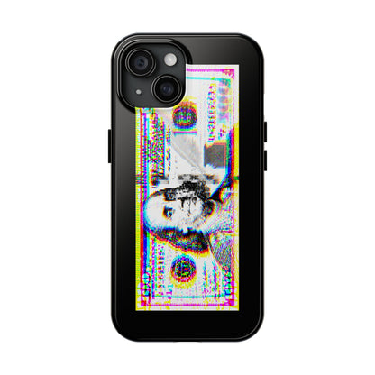 100 Dollars Bill - Neon Color Explosion - Phone Case