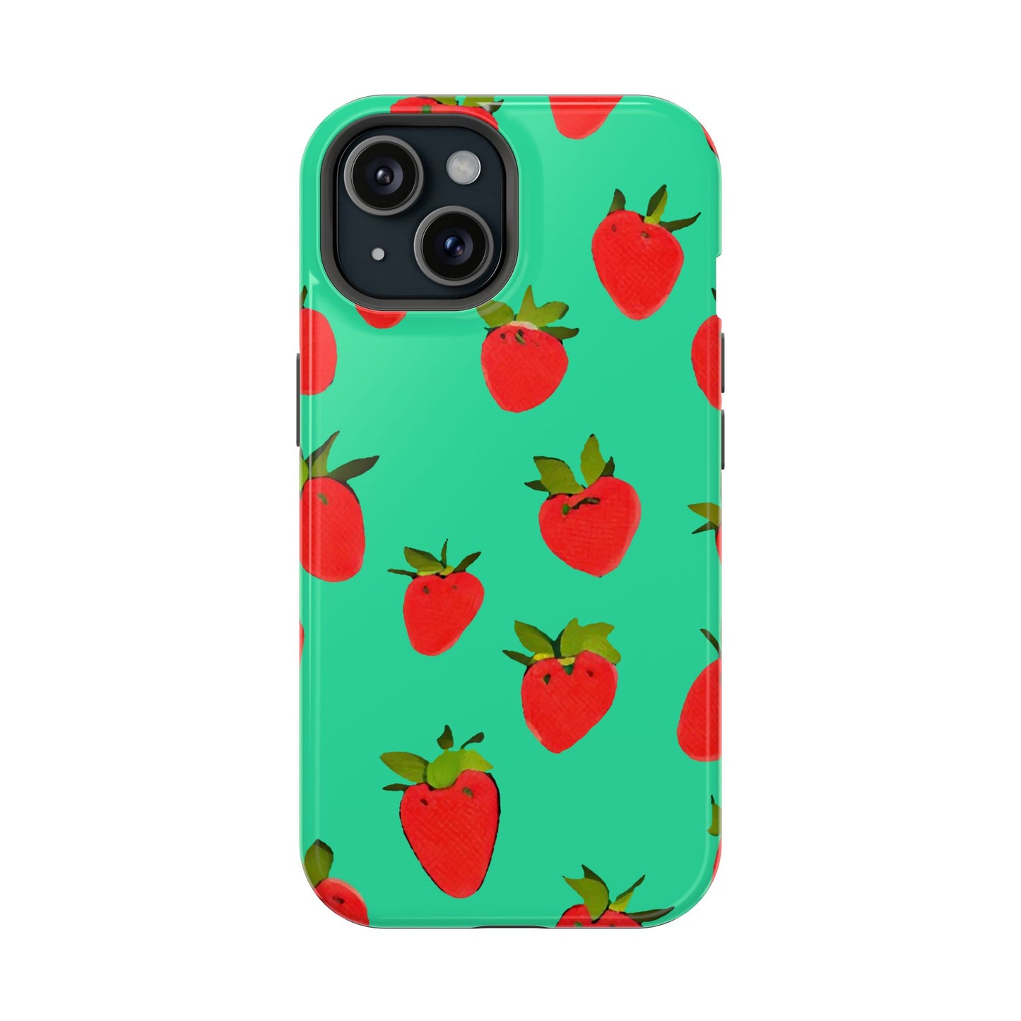 Strawberry Pattern - Magnetic Phone Case