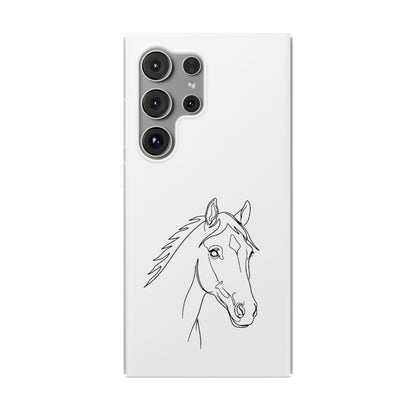 Horse Portrait Sketch - Flexi Phone Case