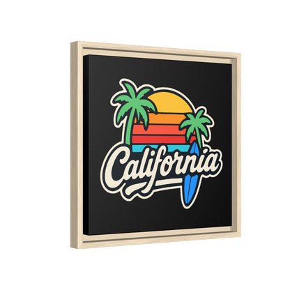 California Surf Vibes - Framed Canvas