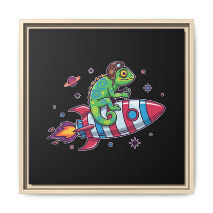 Cosmic Rider - Framed Canvas