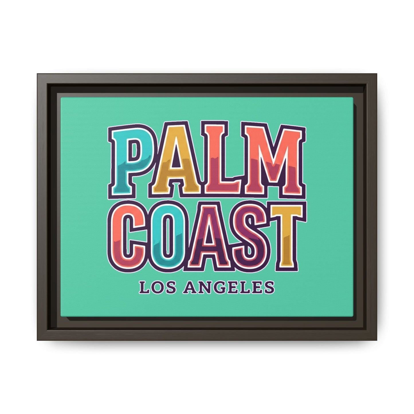 Palm Coast - Los Angeles - Framed Canvas