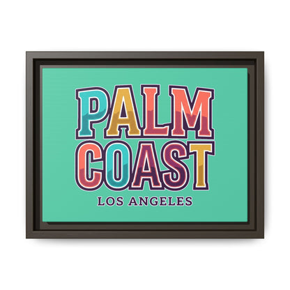 Palm Coast - Los Angeles - Framed Canvas