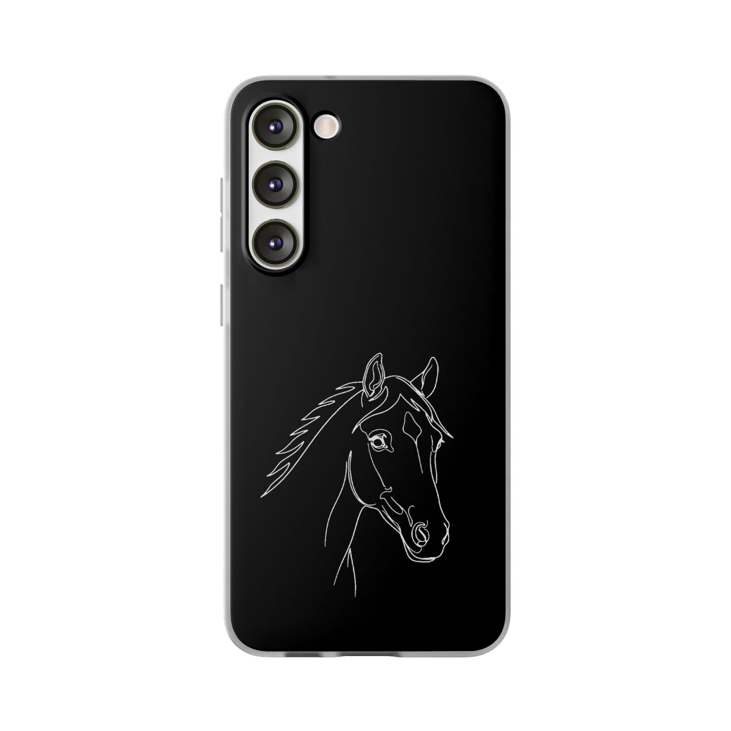 Horse Portrait Sketch - Flexi Phone Case