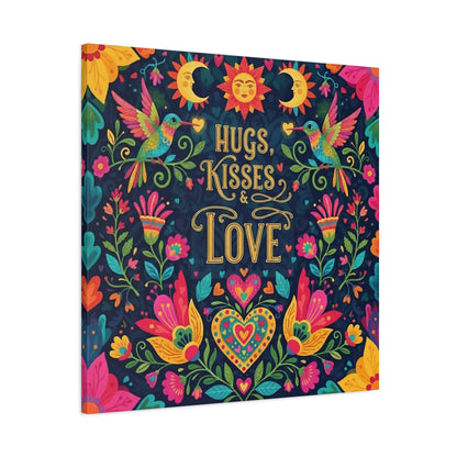 Hugs, Kisses & Love - Canvas