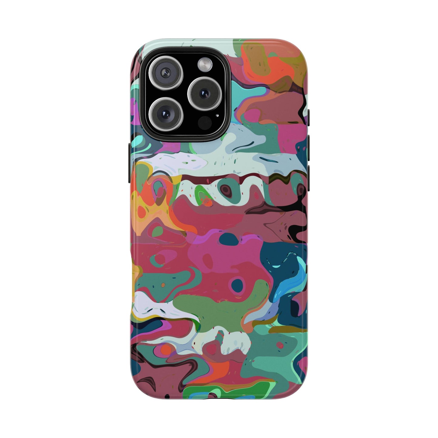 Colorful Abstract Marble - Phone Case