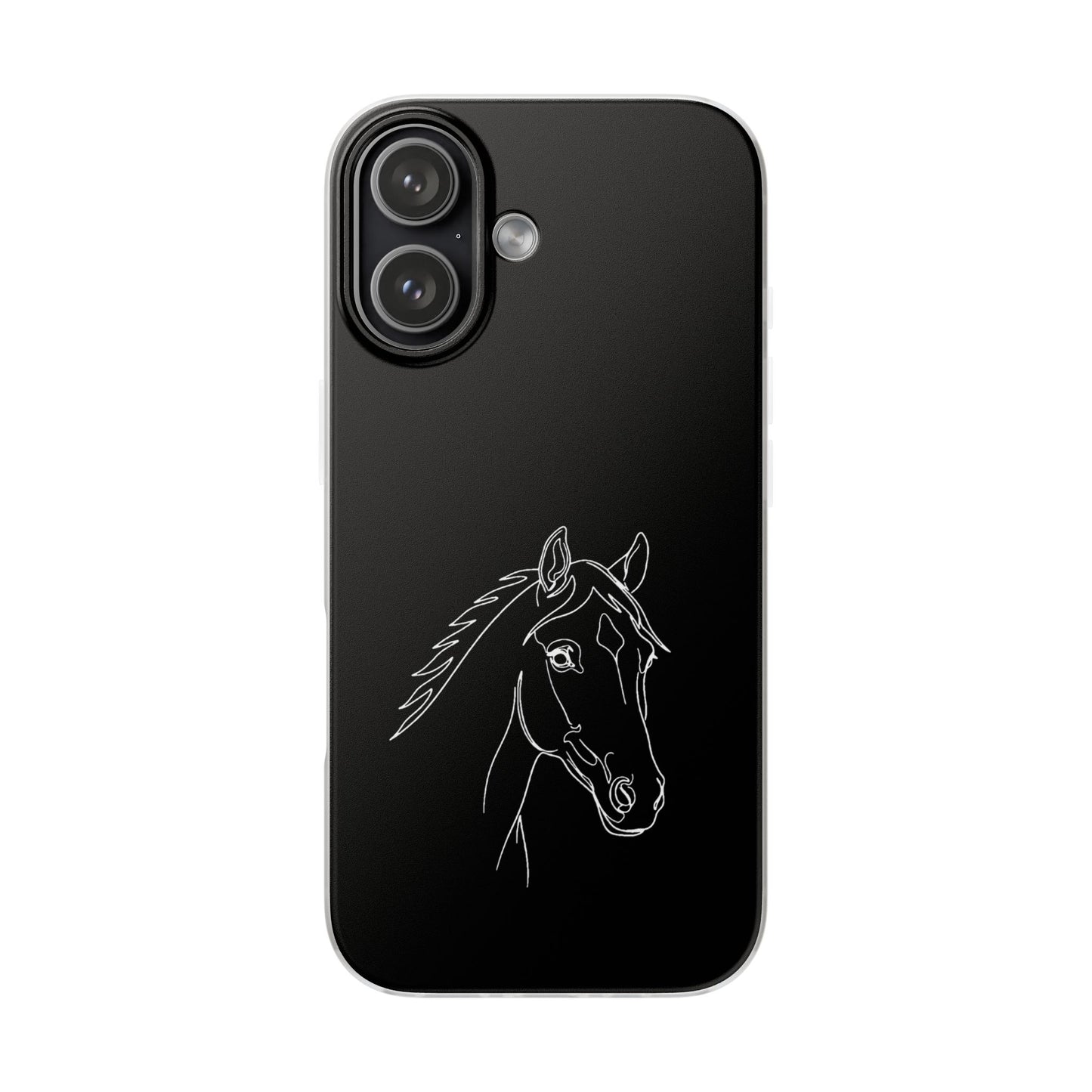Horse Portrait Sketch - Flexi Phone Case