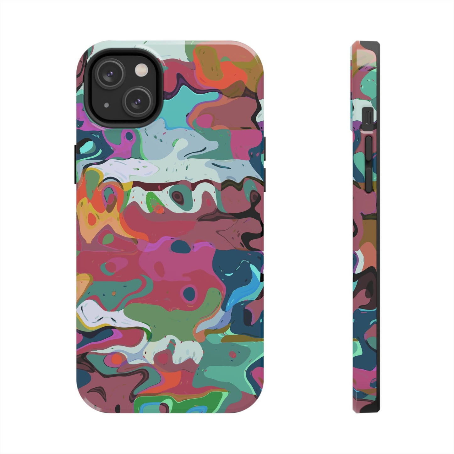 Colorful Abstract Marble - Phone Case