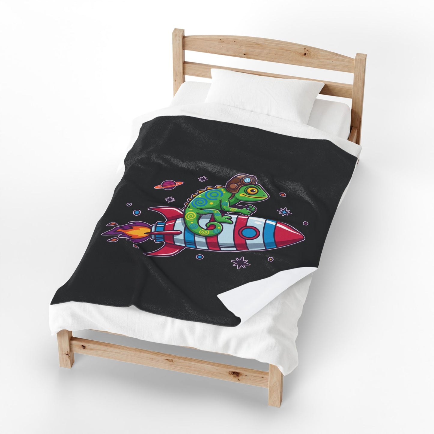 Cosmic Rider - Plush Blanket