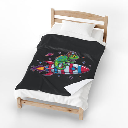 Cosmic Rider - Plush Blanket