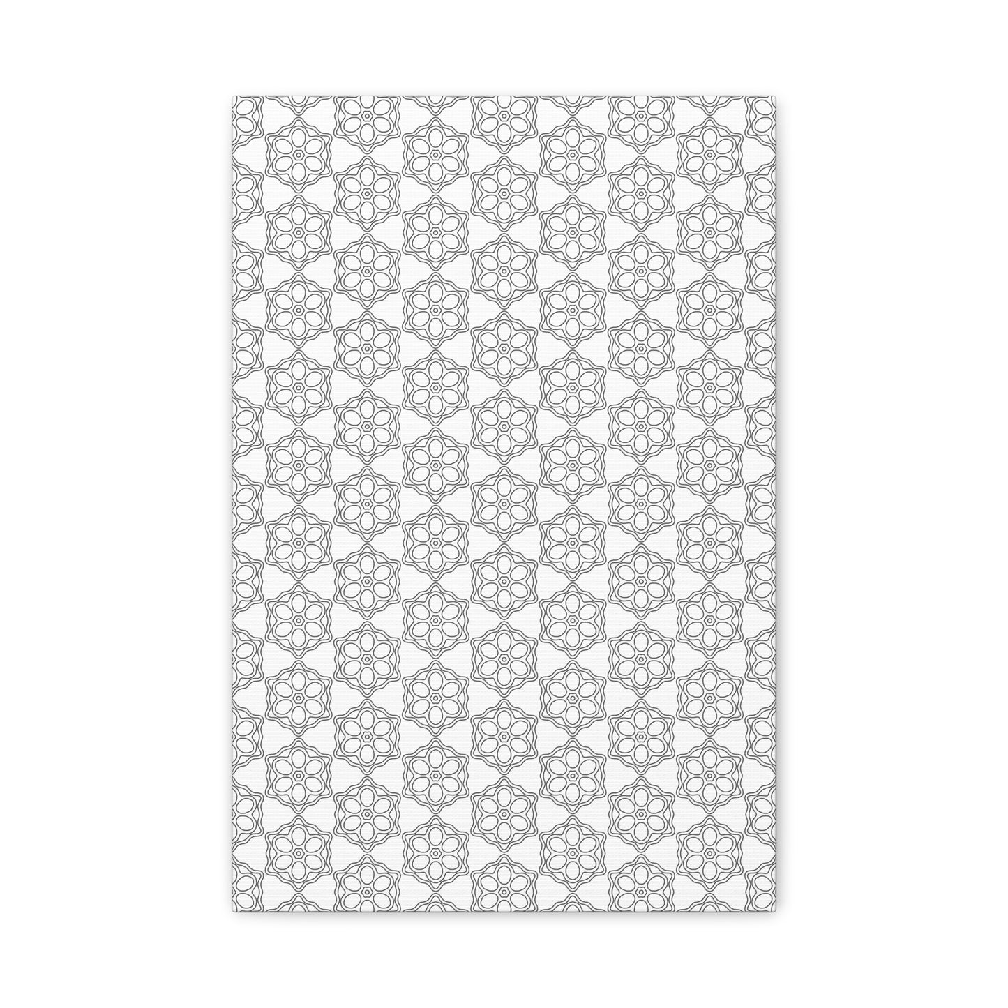 Elegant Geometric Wall Art Canvas, Modern Home Decor, Gray Pattern Stretched Canvas, Minimalist Artwork, Gift for New Home