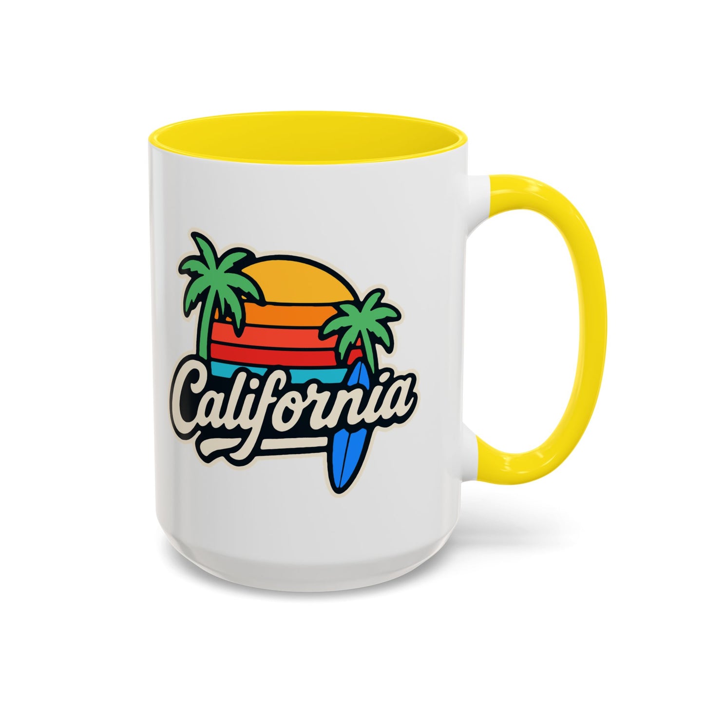 California Surf Vibes - Color Accent Mug