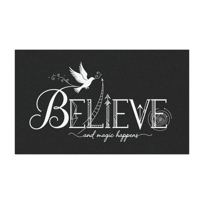 Believe and Magic Happens - Car Magnet