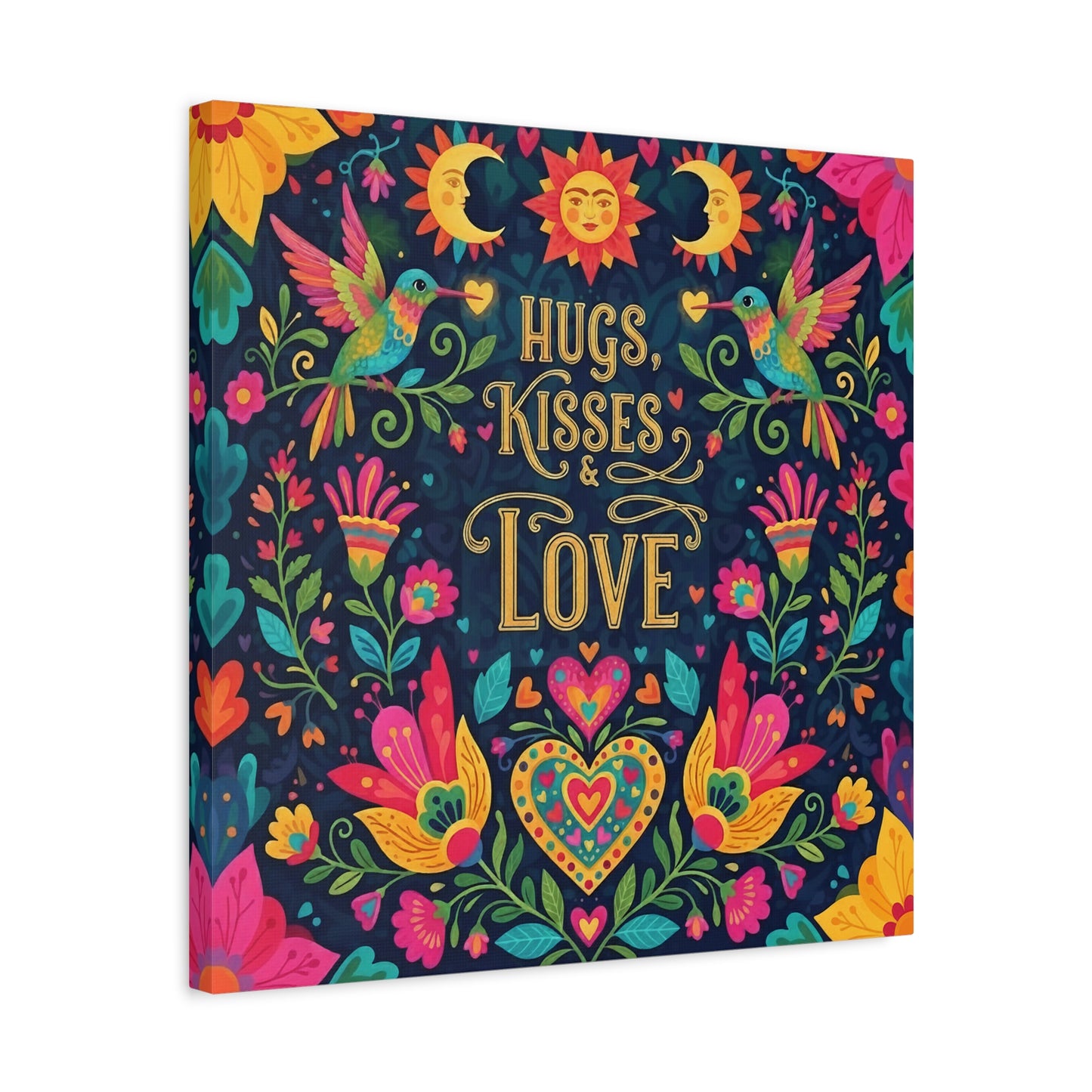 Hugs, Kisses & Love - Canvas