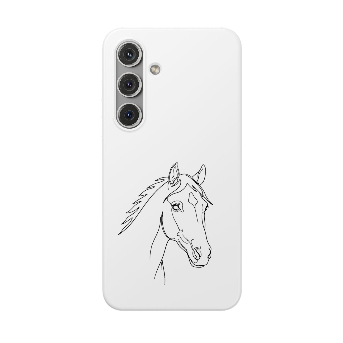 Horse Portrait Sketch - Flexi Phone Case