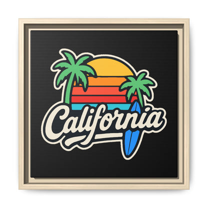 California Surf Vibes - Framed Canvas