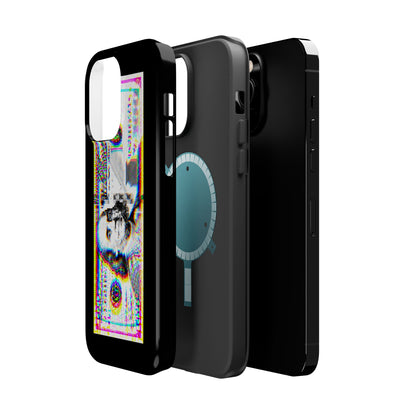 100 Dollars Bill - Neon Color Explosion - Magnetic Phone Case