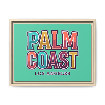 Palm Coast - Los Angeles - Framed Canvas