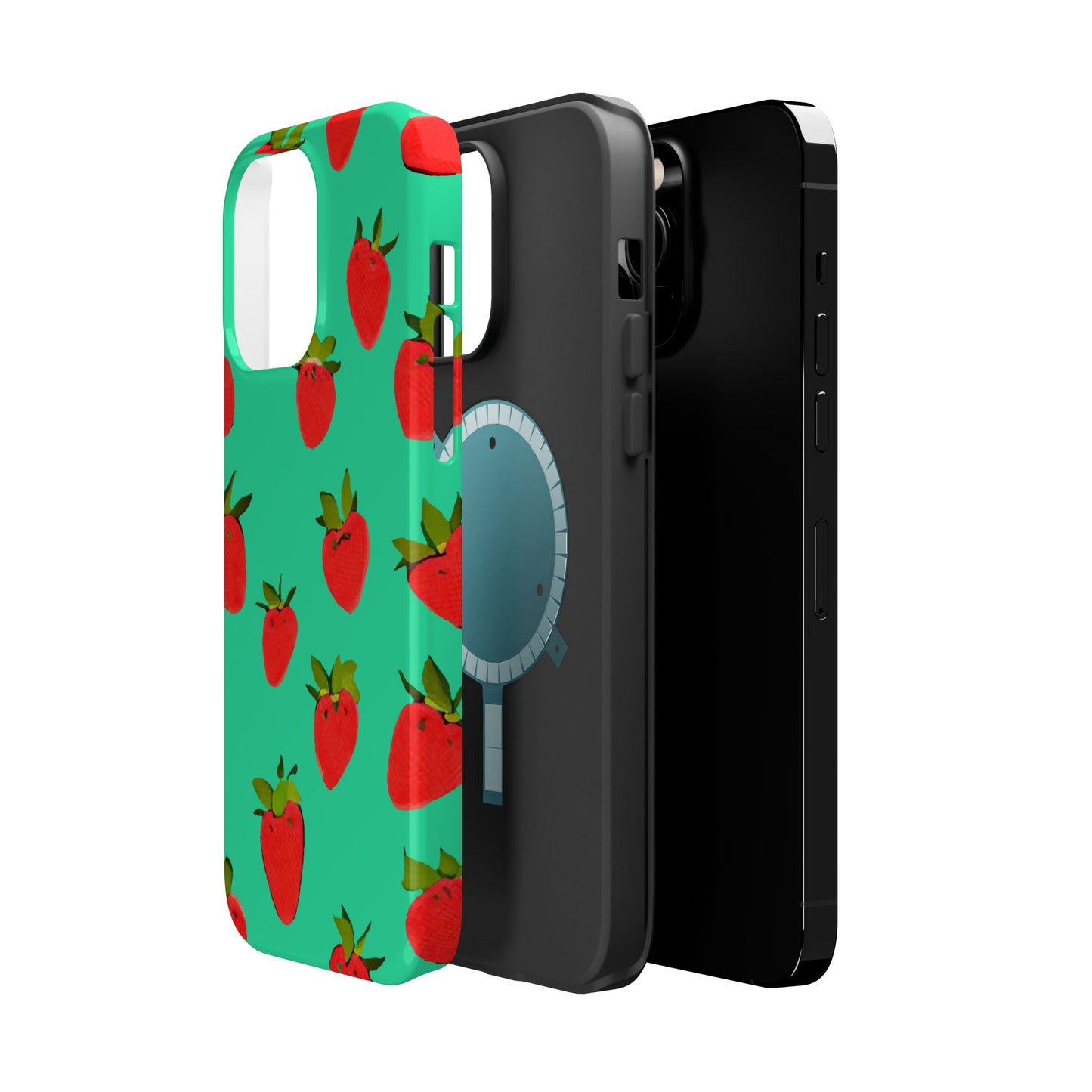 Strawberry Pattern - Magnetic Phone Case