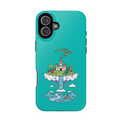 Floating Castle Dragon - Magical Fantasy Island - Magnetic Phone Case