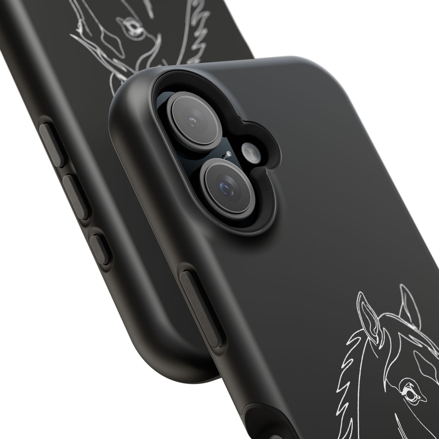 Horse Portrait Sketch - Magnetic Phone Case