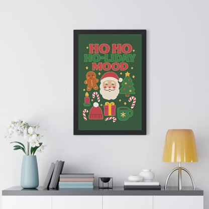Ho Ho Ho-liday Mood - Framed Poster