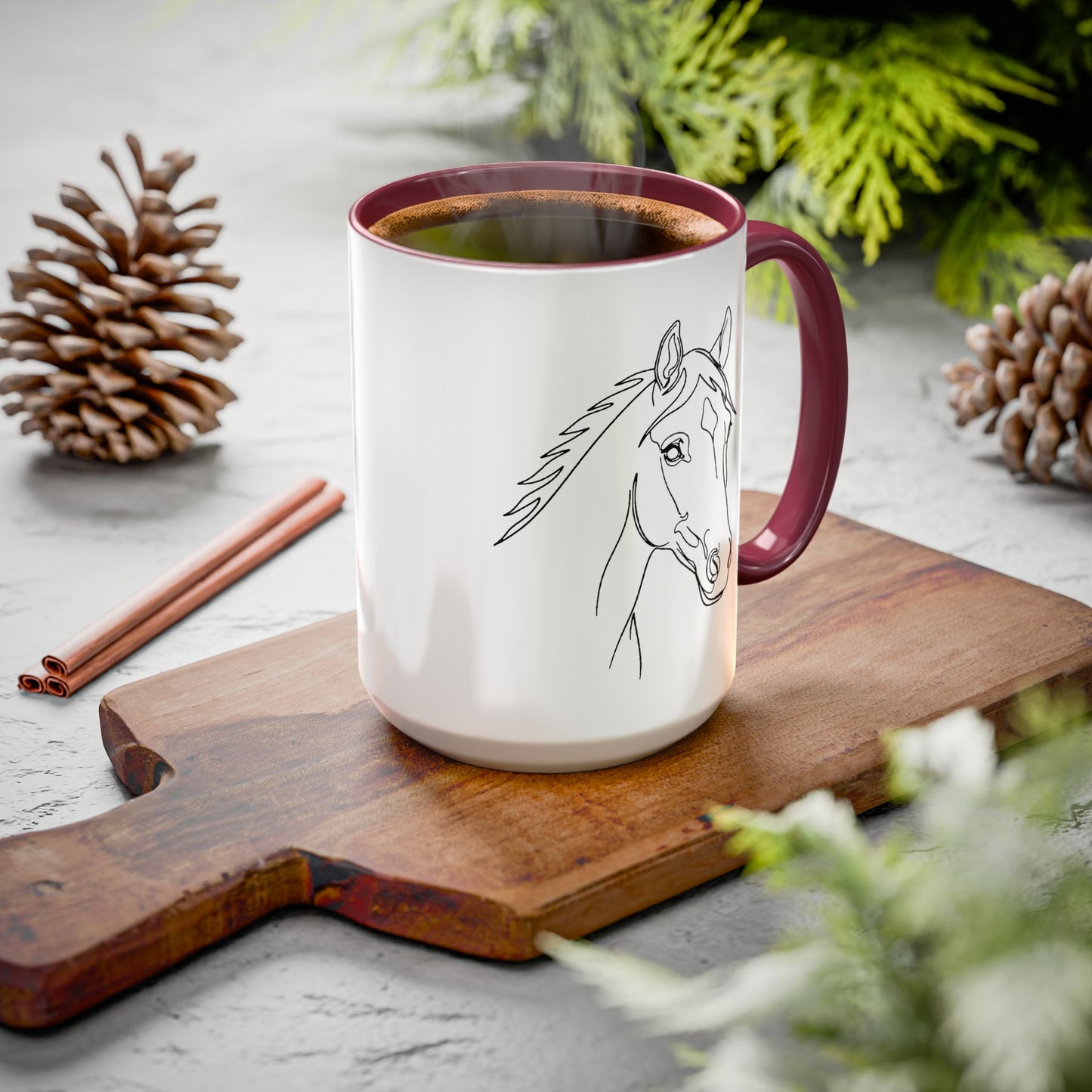 Horse Portrait Sketch - Colorful Mug