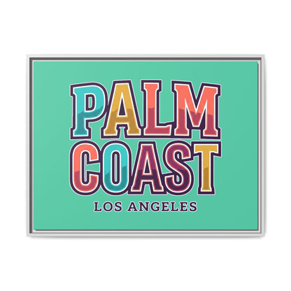 Palm Coast - Los Angeles - Framed Canvas