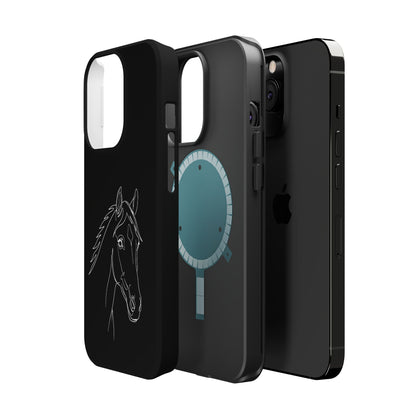 Horse Portrait Sketch - Magnetic Phone Case