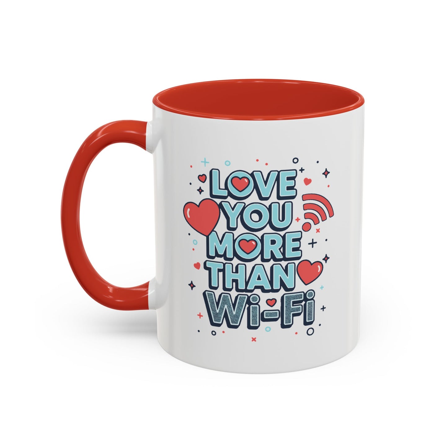 Love You More Than Wi‑Fi - Color Accent Mug