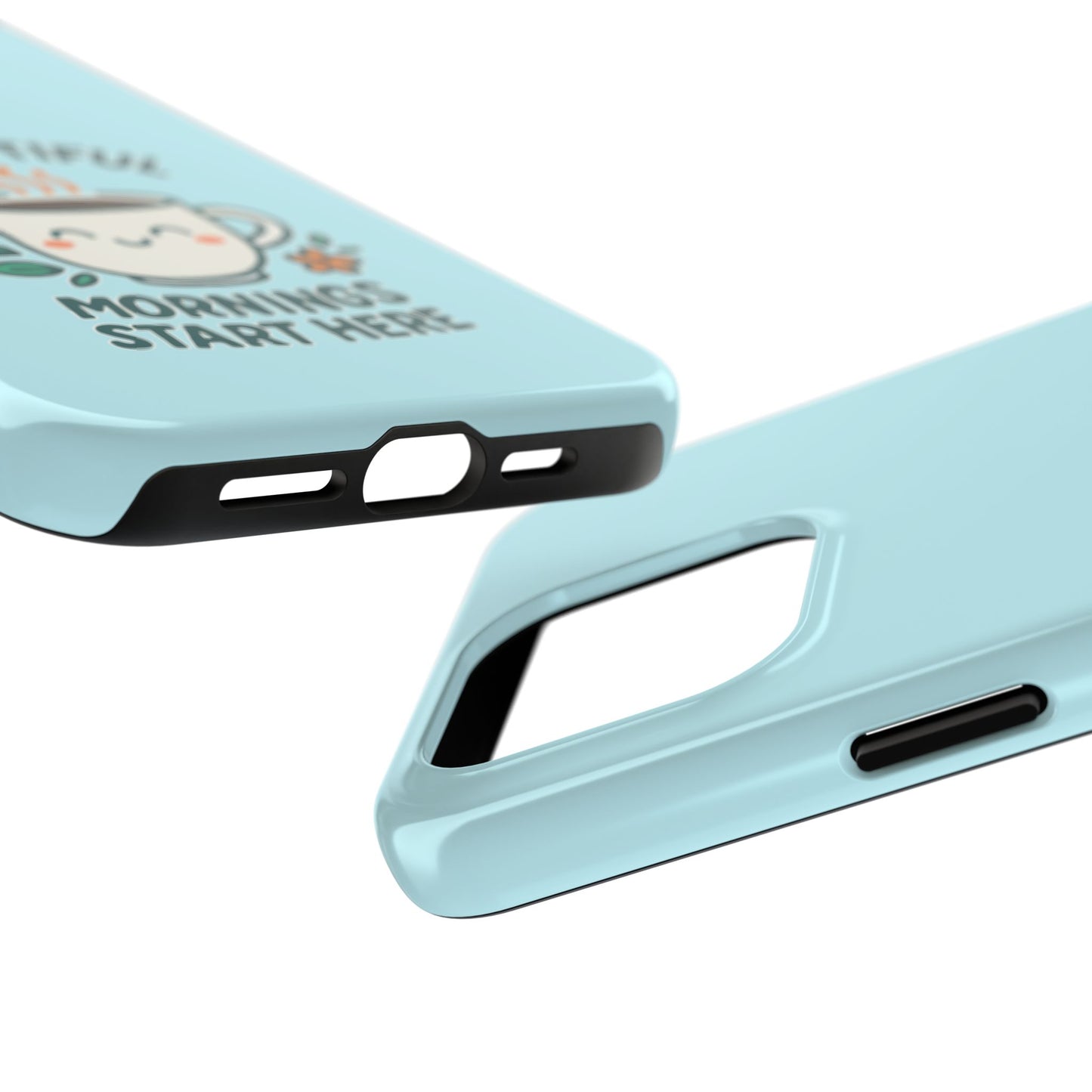 Brew-tiful Mornings Start Here - Phone Case