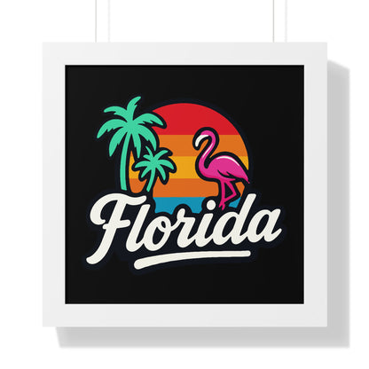 Florida Sunset Palm - Framed Poster