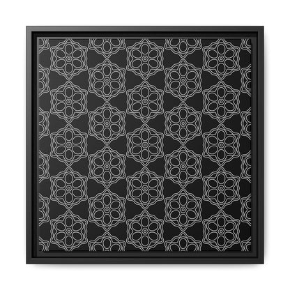 Geometric Sacred Flower - Framed Canvas