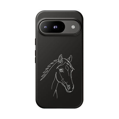Horse Portrait Sketch - Tough Phone Case