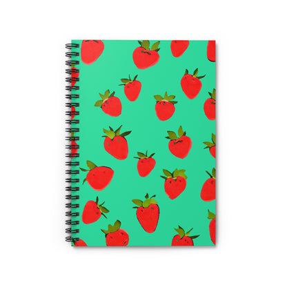 Strawberry Pattern - Spiral Notebook