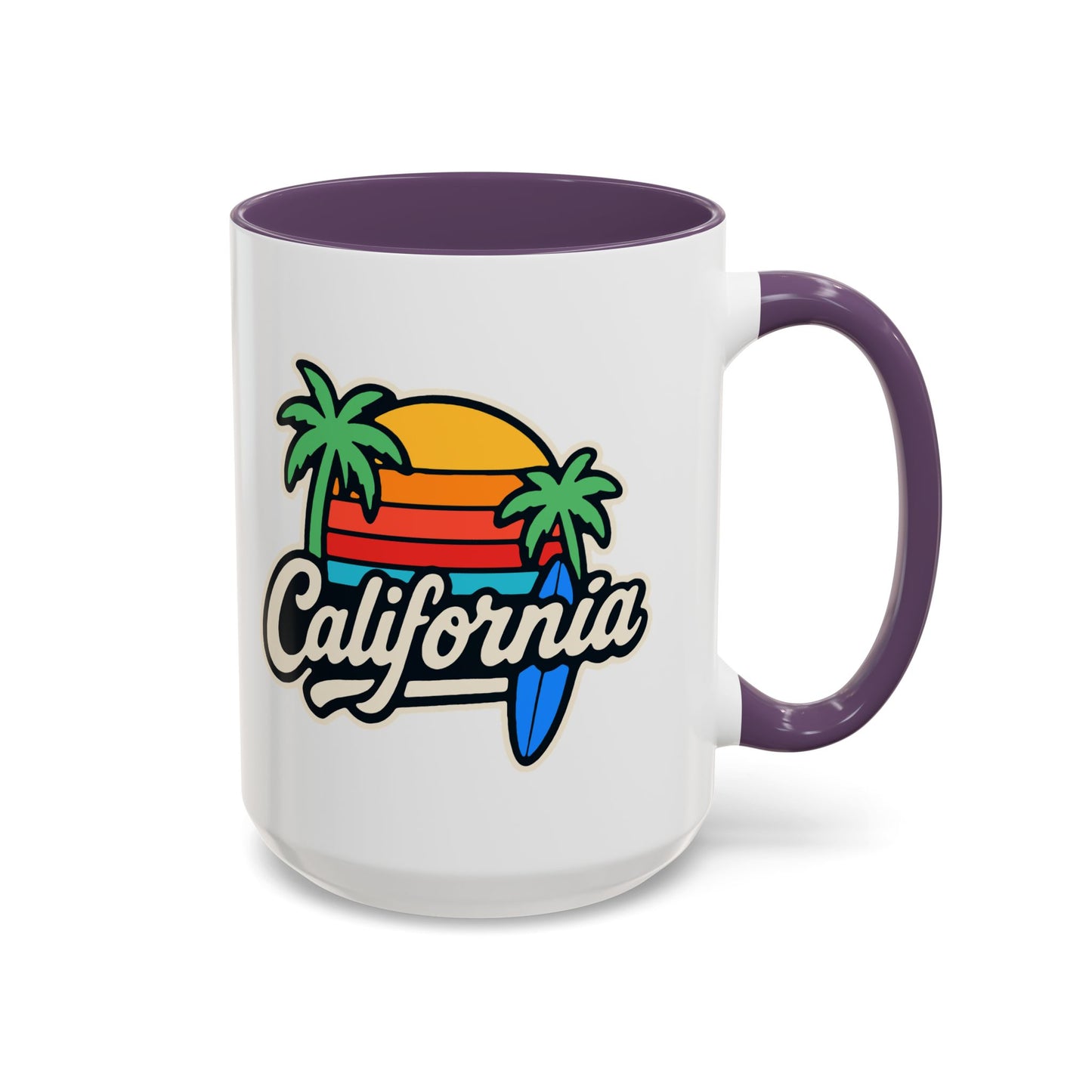 California Surf Vibes - Color Accent Mug