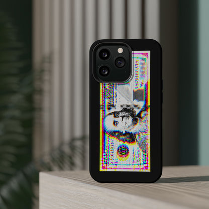 100 Dollars Bill - Neon Color Explosion - Magnetic Phone Case