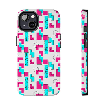 Retro Geometric Vibes - Phone Case